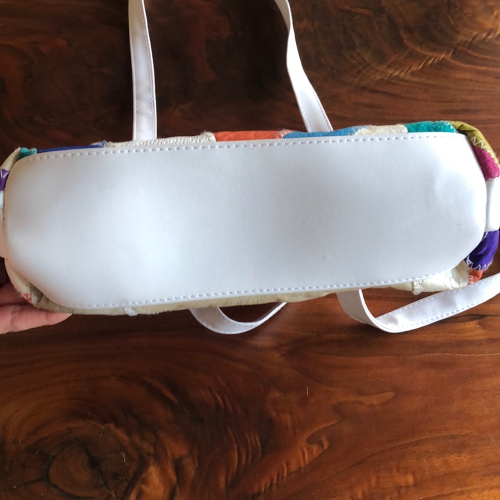 Vintage Leather Patchwork Bag - image 7